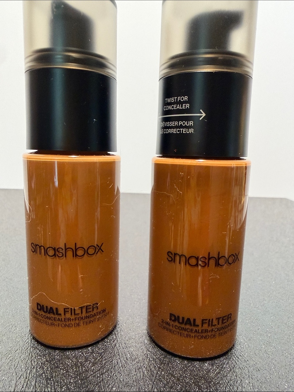 Smashbox Dual FilterConcealer + Foundation —tan dark 27 warm & 26 neutral